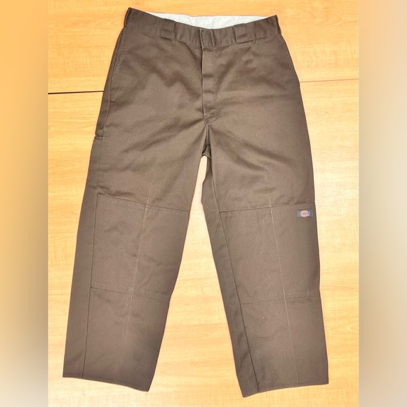 Dickies Pants Dickies Dark Brown Double Knee Work Pants Poshmark